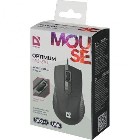 Мышь проводная Defender Optimum MB-270 PRO black (52271) - фото 8