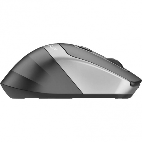 Мышь Оклик 516MW черный/серебристый (1978689) - фото 4