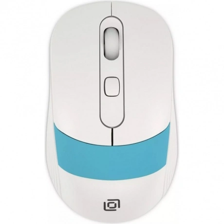 Мышь Оклик 310MW белый/синий (1869094)