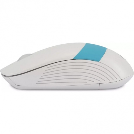 Мышь Оклик 310MW белый/синий (1869094) - фото 5