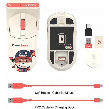 Мышь A4Tech Bloody R72 Ultra Duo Proxy Boom бежевый - фото 8