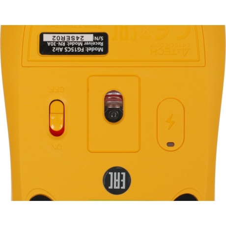 Мышь A4Tech Fstyler FG15CS Air2 желтый - фото 6