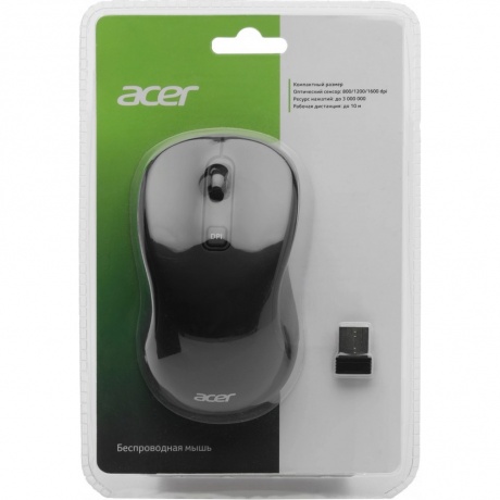 Мышь Acer OMR303 черный (ZL.MCECC.01Y) - фото 9