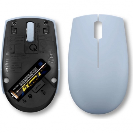 Мышь Lenovo 300 Wireless Compact светло-голубой (GY51L15679) - фото 6