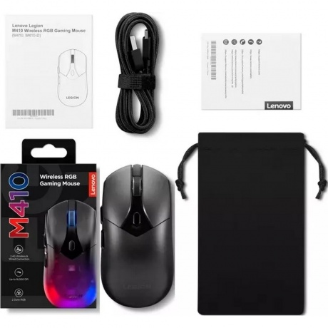 Мышь Lenovo Legion M410 Wireless RGB Gaming черный (GY51P83012) - фото 11