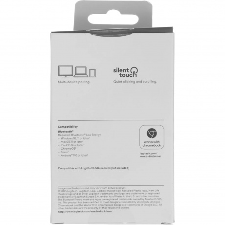 Мышь Logitech Pebble 2 M350S графитовый (910-006988) - фото 11