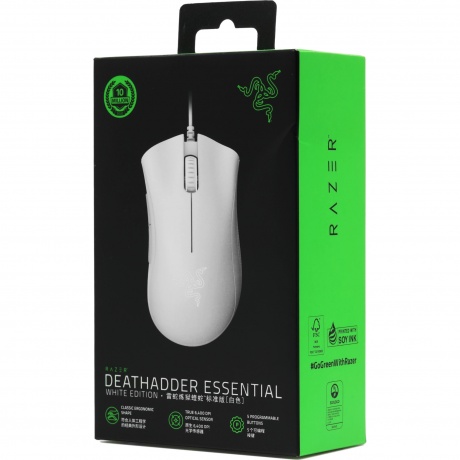 Мышь Razer DeathAdder Essential белый (RZ01-03850200-R3C1) - фото 10