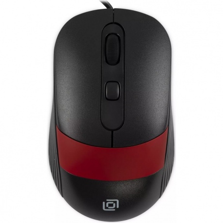 Мышь Оклик 310M черный/красный (1869102) - фото 1