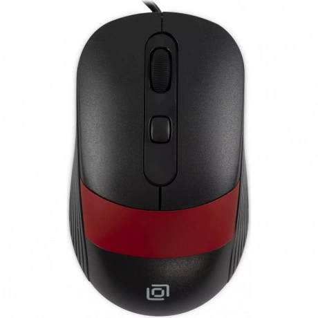 Мышь Оклик 310M черный/красный (1869102)