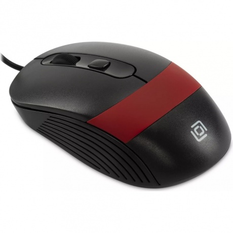 Мышь Оклик 310M черный/красный (1869102) - фото 4