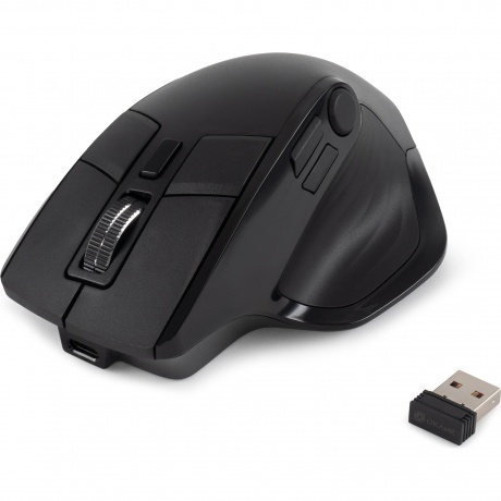 Мышь Оклик 502MW черный (1978678) - фото 12