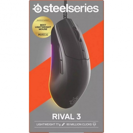 Мышь Steelseries Rival 3 Gen 2 черный (62515) - фото 9