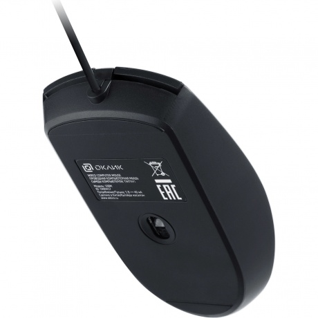 Мышь Оклик 100M черный (1909417) - фото 2