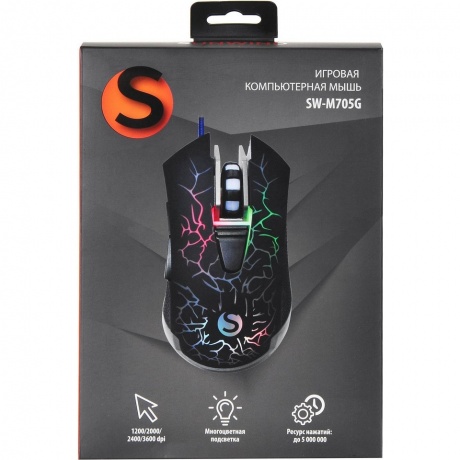 Мышь SunWind SW-M705G черный (1422391) - фото 9