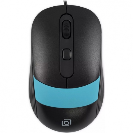 Мышь Оклик 310M черный/синий (1869099) - фото 1