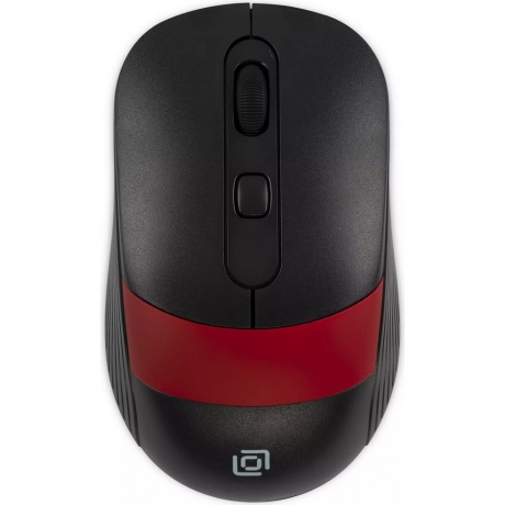 Мышь Оклик 310MW черный/красный (1869093) - фото 1