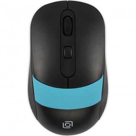 Мышь Оклик 310MW черный/синий (1869090) - фото 1