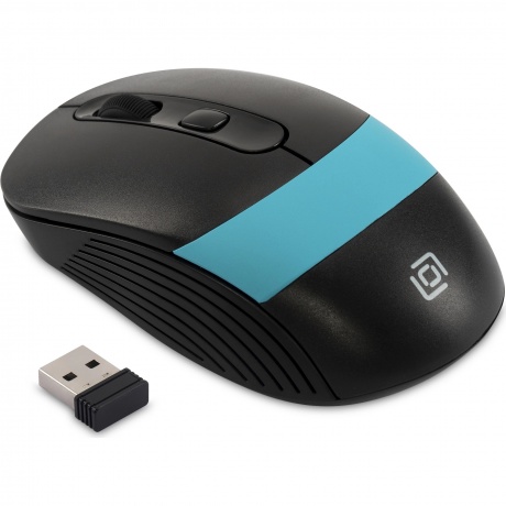 Мышь Оклик 310MW черный/синий (1869090) - фото 10