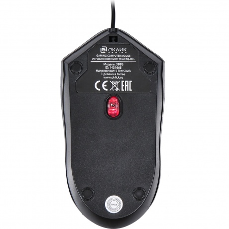 Мышь Оклик 398G черный (1431665) - фото 19