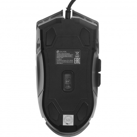 Мышь Оклик 701G черный (1884623) - фото 3