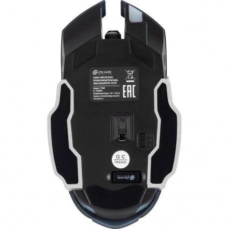 Мышь Оклик 770GW черный/серебристый - фото 2