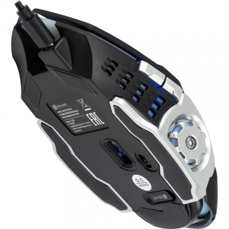 Мышь Оклик 770GW черный/серебристый - фото 3