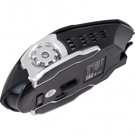 Мышь Оклик 770GW черный/серебристый - фото 4