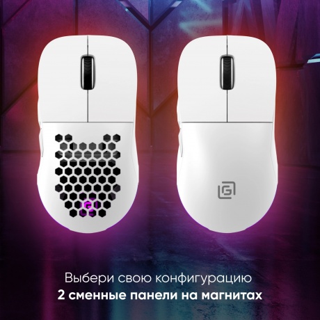 Мышь Оклик 900GMW белый - фото 26