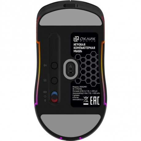 Мышь Оклик 900GMW черный (1796786) - фото 11