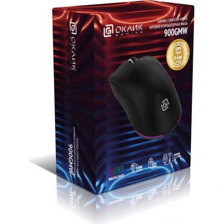 Мышь Оклик 900GMW черный (1796786) - фото 33