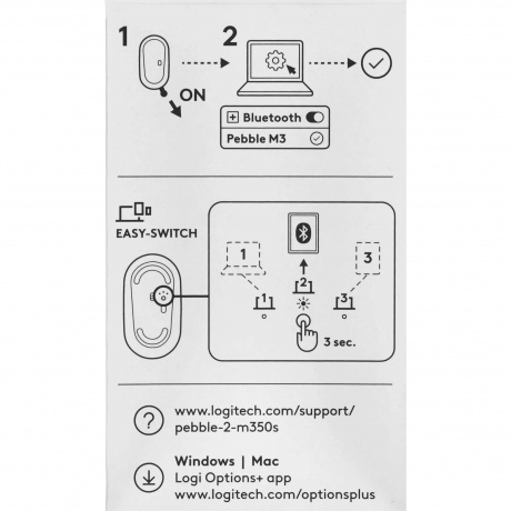 Мышь беспроводная Logitech Pebble 2 M350S Rose (910-007014) - фото 8