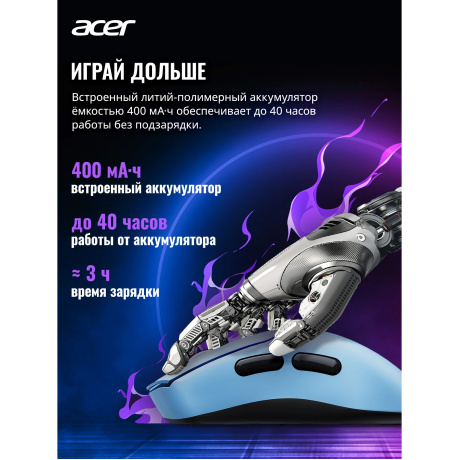 Мышь Acer Nitro OMR505 голубой (ZL.MCE11.01F) - фото 8