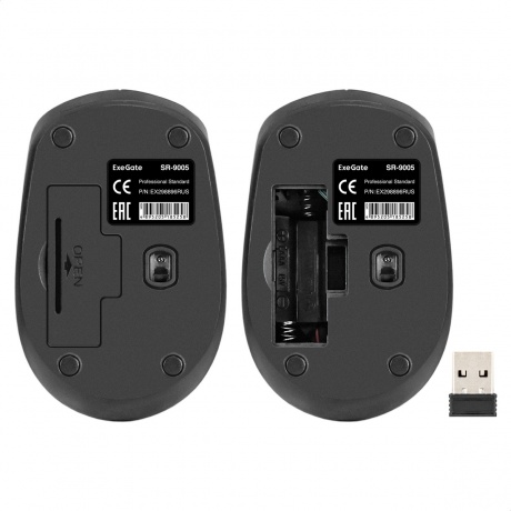 Мышь Exegate SR-9005 EX298896RUS черная - фото 5