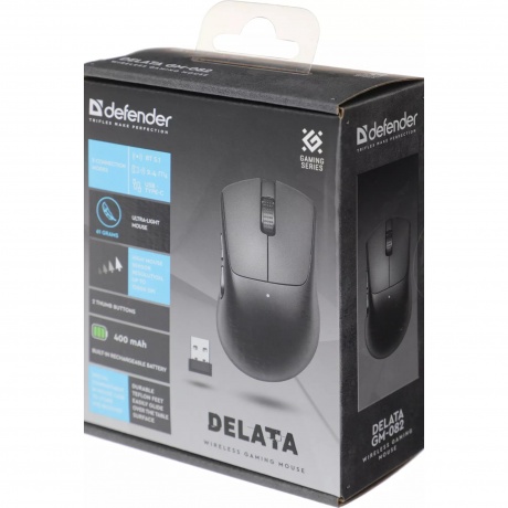 Мышь Defender Delata GM-082 черный (52082) - фото 13