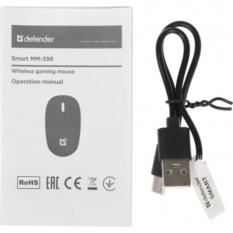 Мышь беспроводная Defender Smart MM-396 black (52396) - фото 10
