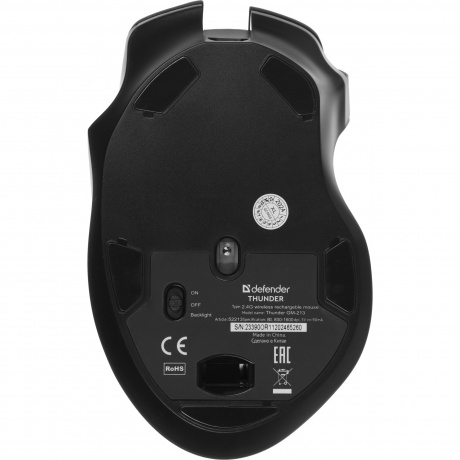 Мышь беспроводная Defender Thunder GM-213 black (52213) - фото 11