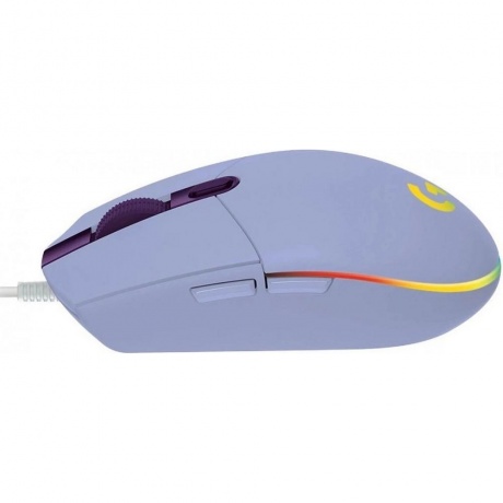 Мышь проводная Logitech G102 LightSync Lilac (910-005857) - фото 3