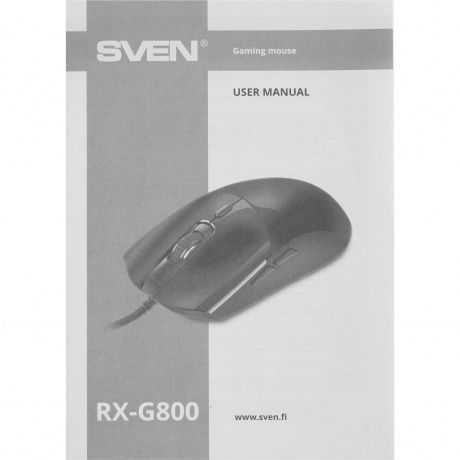 Мышь проводная Sven RX-G800 black (SV-021832) - фото 9