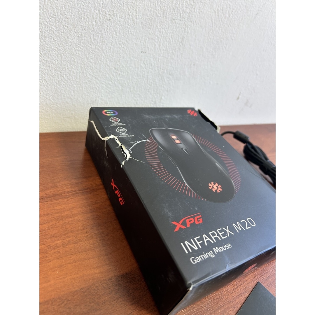 Мышь игровая XPG INFAREX M20 (5 кнопок, OMRON, 5000 dpi, RGB подсветка, USB) хорошее состояние