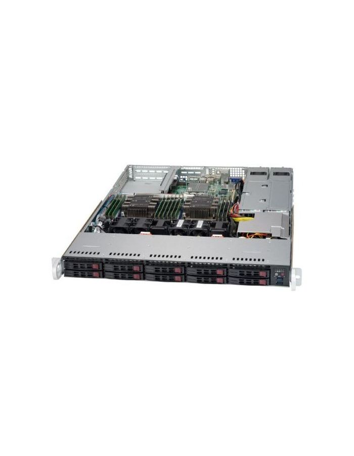 Серверная платформа Supermicro SYS-1029P-WTRT серверная платформа 2u supermicro sys 6029p tr 2x3647 c621 16xddr4 8x3 5 hs 2xge 2x1000w rail
