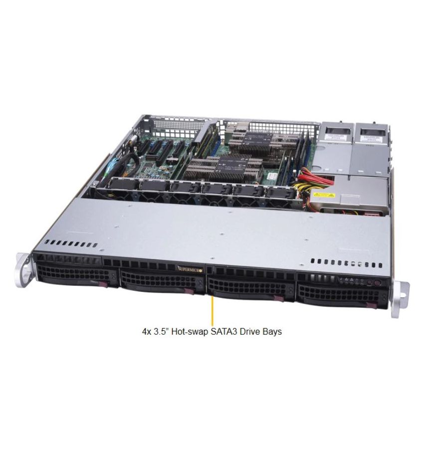 Серверная платформа Supermicro SYS-6019P-MTR сервер supermicro sys 6019p mt