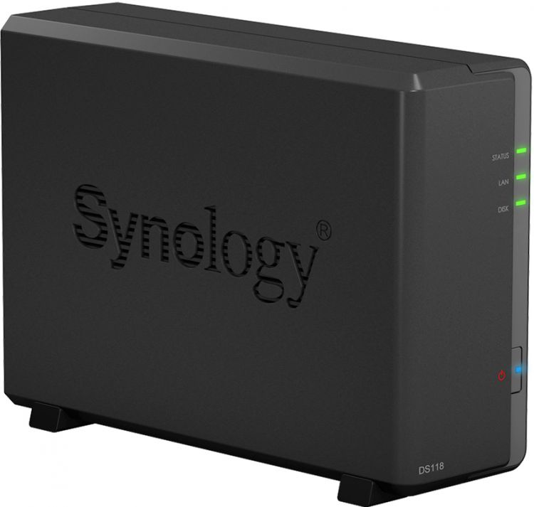 Сетевое хранилище Synology 1BAY NO HDD DS118 от Kotofoto