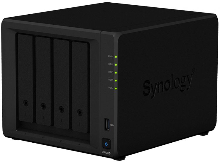 Сетевое хранилище Synology 4BAY NO HDD DS420+ - фото 1