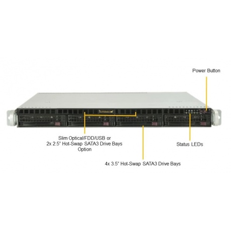 Серверная платформа Supermicro SYS-5019P-MR - фото 2