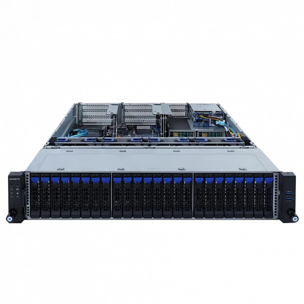 Серверная платформа Gigabyte 2U R282-2O0 серверная платформа 2u gigabyte r282 z93 2 lga4094 32 ddr4 3200 12 3 5 2 5 sata sas gen4 2xpcie x16 2 usb vga 2 2000w