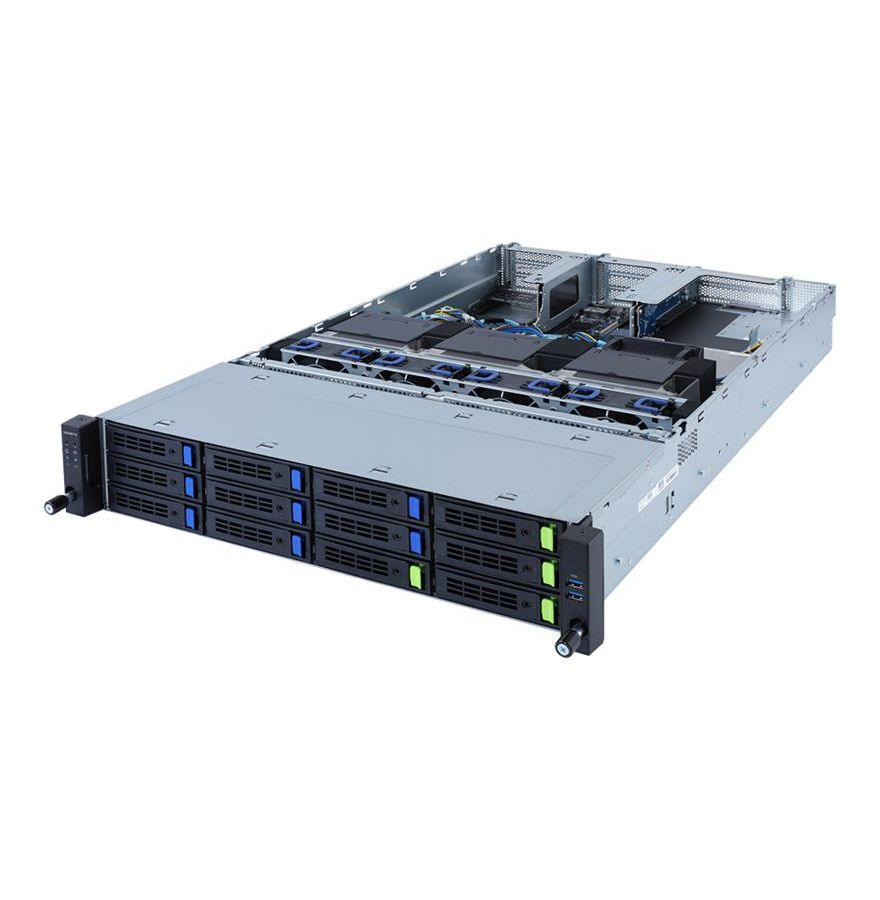 Серверная платформа Gigabyte 2U R282-G30 серверная платформа 2u dell poweredge r750 16x2 5 2xgold 6354 3g 18c 2x32gb rdimm 3200 1x480 sata ssd ri h755 idrac9 ent 3fh riser 57414 dp 1