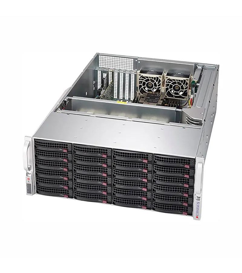 Серверная платформа Supermicro SuperStorage 4U Server 640P-E1CR24L noCPU (SSG-640P-E1CR24L) серверная платформа supermicro superstorage 4u ssg 640p e1cr36l