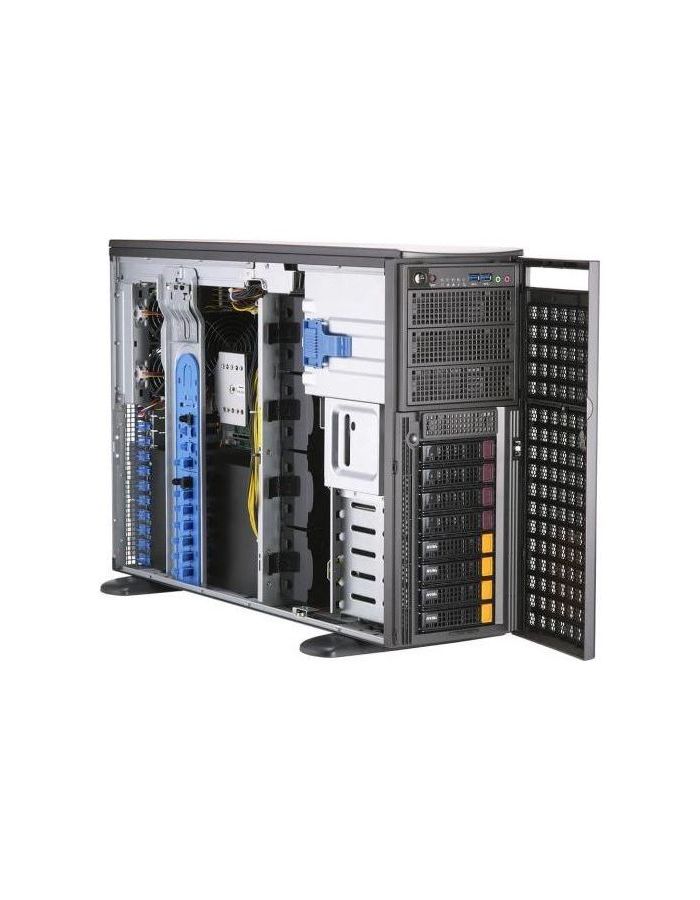 Серверная платформа Supermicro SuperServer 4U 740GP-TNRT noCPU (SYS-740GP-TNRT) корпус для сервера 4u 920w cse 745btq r920b supermicro