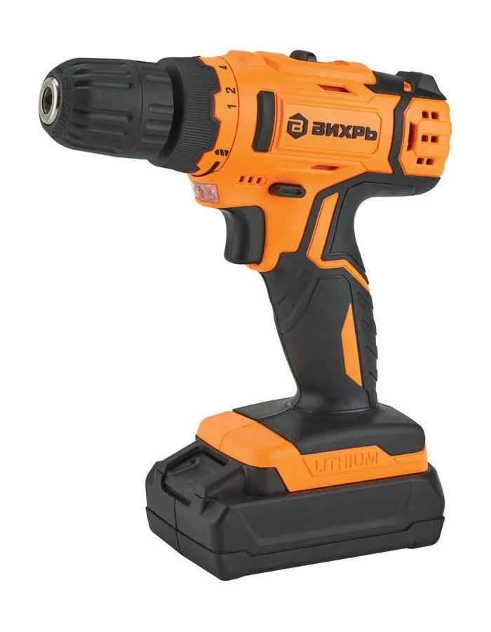 Дрель-шуруповерт аккумуляторная Вихрь ДА-24Л-2к - фото 1