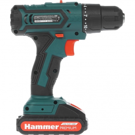 Дрель аккумуляторная Hammer ACD143Li 2.0 Premium - фото 2